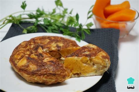 Ingredientes para tortilla de calabaza y boniato