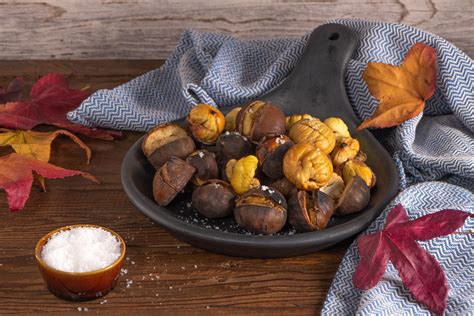 Ingredientes para el relleno de castañas y setas