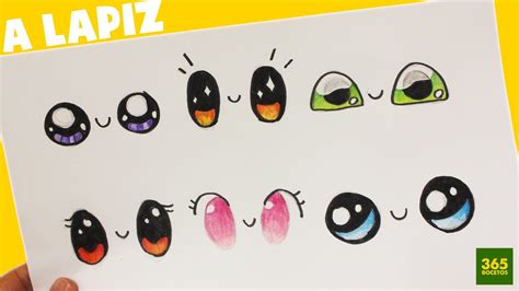 Dibujo del cuarto paso añadiendo los ojos kawaii a las palomitas
