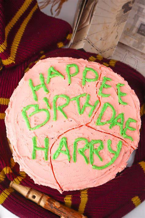 Ingredientes para el pastel de Harry Potter
