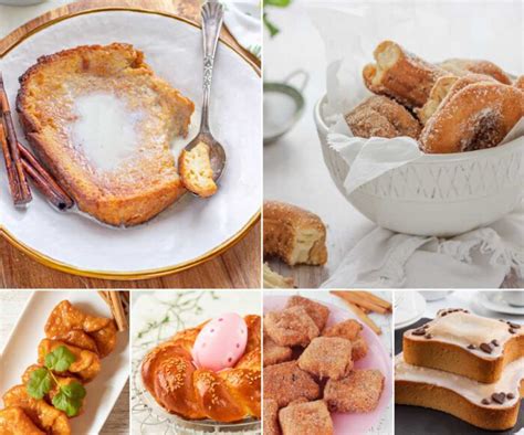 Variedad de postres de Semana Santa en un plato