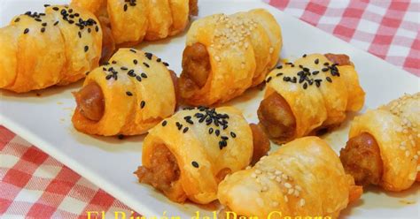 Bocaditos de chistorra con hojaldre recién horneados
