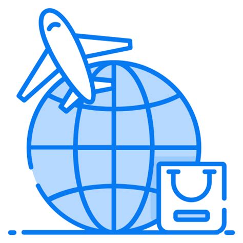 Icono de envío internacional con mapa del mundo