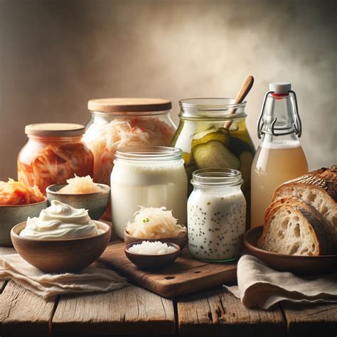 Alimentos fermentados variados