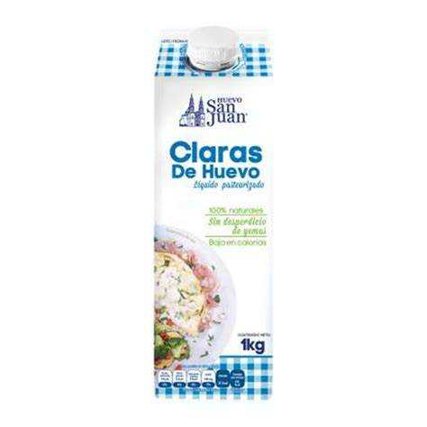 Envases de claras de huevo pasteurizadas