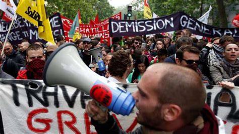 Manifestación obrera en París