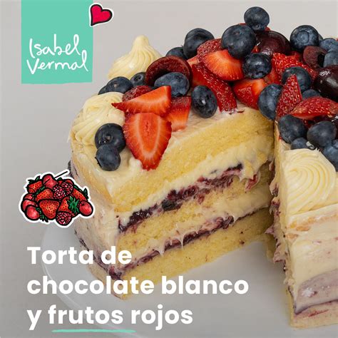 Ingredientes para pastel de chocolate blanco y frutos rojos