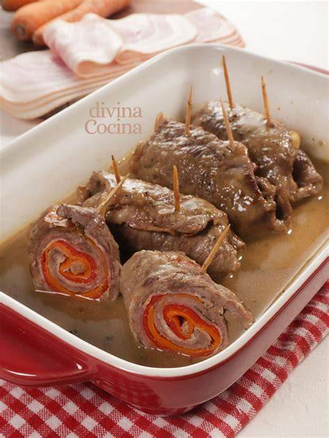 Variedad de ingredientes para rellenos de ternera
