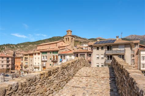 Vista aérea de La Pobla de Lillet y sus alrededores