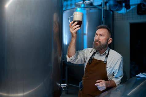 Maestro cervecero explicando el proceso de fermentación