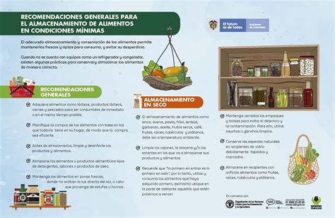 Condiciones de almacenamiento de alimentos secos