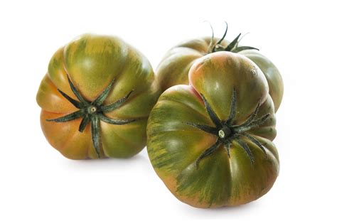 tomate raf auténtico con sus surcos profundos y color verde intenso