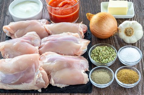 Ingredientes para kebab de pollo