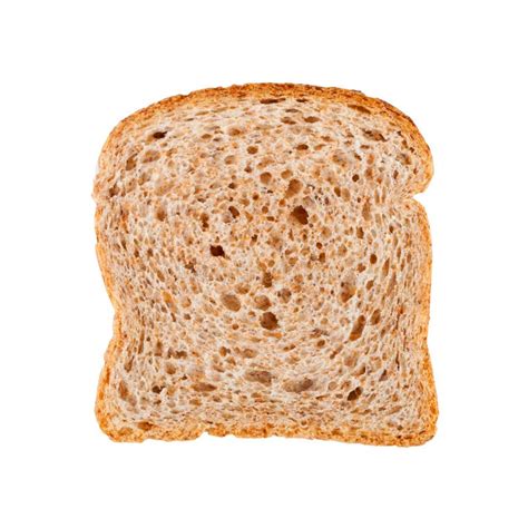 comparativa visual entre una rebanada de pan fresco y una de pan tostado integral