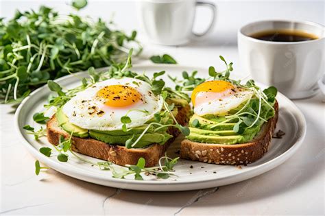 desayuno saludable con tostadas de pan de espelta y aguacate