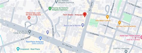 Mapa de Tostado con ubicación céntrica del Hotel Centro