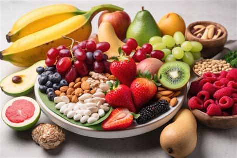 Plato con salmón, verduras y frutos secos para una dieta saludable