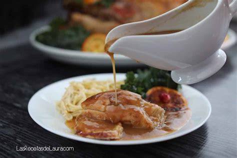 Salsa gravy casera para pavo