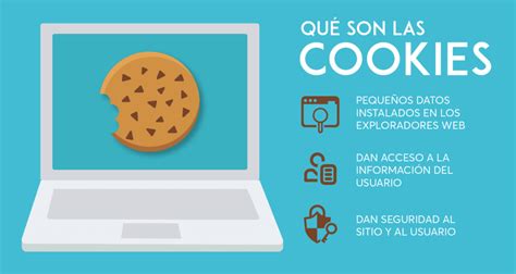 Ilustración de diferentes tipos de cookies y su función