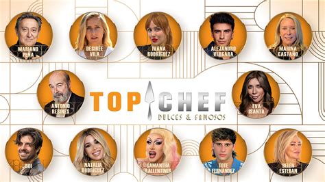 Retratos de los concursantes de Top Chef: Dulces y Famosos