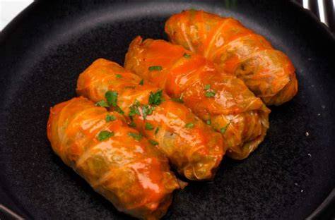 Hojas de col rellenas a la libanesa