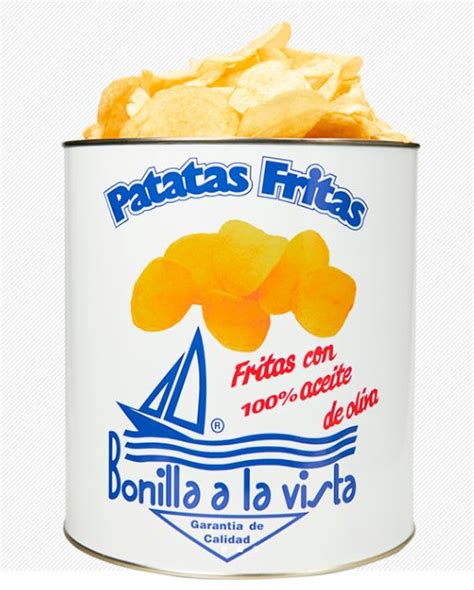 Patatas fritas Bonilla a la vista en su icónico envase