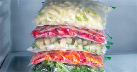 bolsa de legumbres remojadas lista para congelar