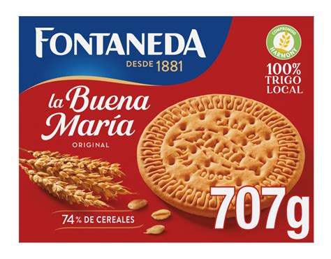 Envases de galletas Fontaneda: La Buena María y Digestive Original