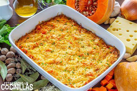 Gratinado en el horno con queso derretido