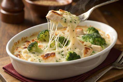 Gratinado con capa de queso y nata
