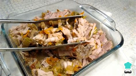 Ingredientes para bondiola de cerdo desmenuzada