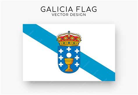 Bandera de Galicia con texto en gallego
