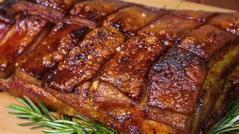 Panceta de Cerdo Especiada Asada con Sésamo