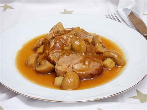Solomillo de cerdo salteado en sartén