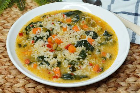 Arroz caldoso con variedad de verduras