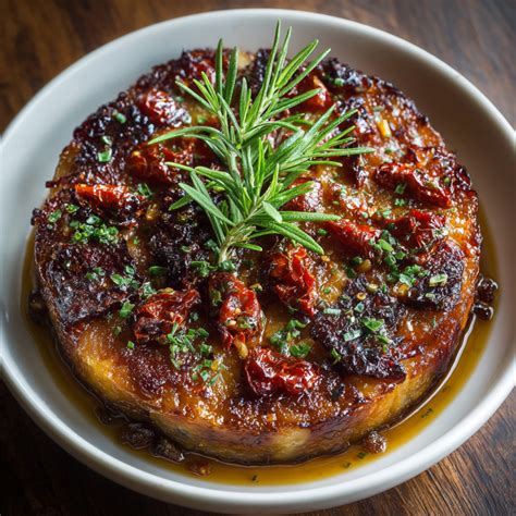 Berenjenas con tomates secos y almendras
