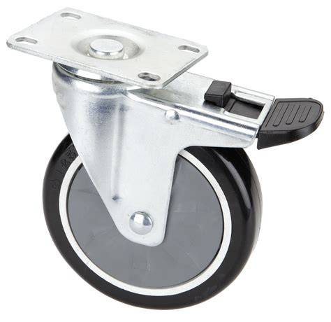 Rueda giratoria para carros bandejeros