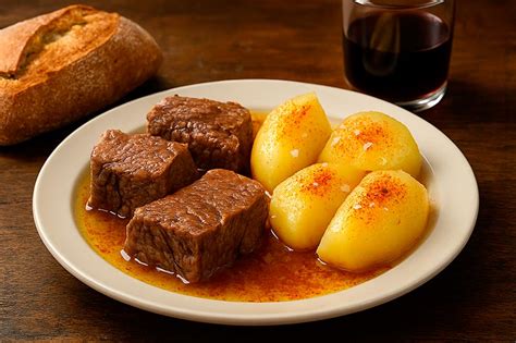 Plato de Carne ó Caldeiro recién servido