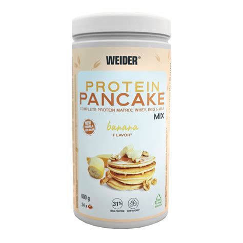 Envase de Weider Protein Pancake Mix