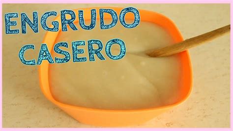 Engrudo casero en un recipiente