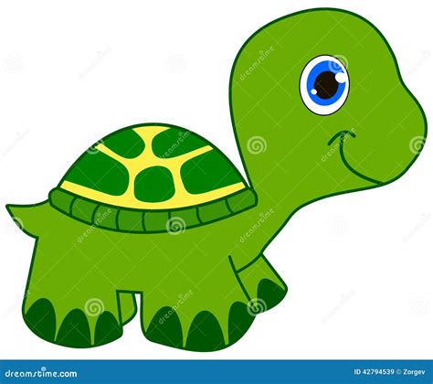 Ilustración de una tortuga verde