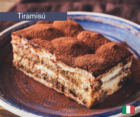 Ingredientes principales del tiramisú: bizcochos, mascarpone, huevos, café y cacao