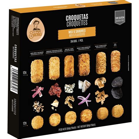 Croquetas sin gluten de diferentes sabores