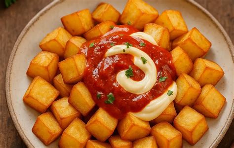 Patatas bravas con salsa brava casera