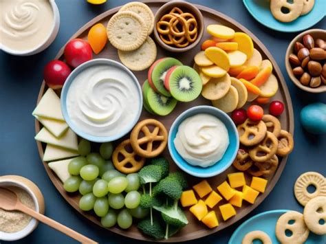 Mesa con diferentes snacks sin gluten