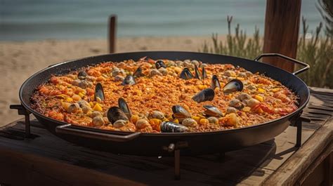 Paella servida directamente de la paellera