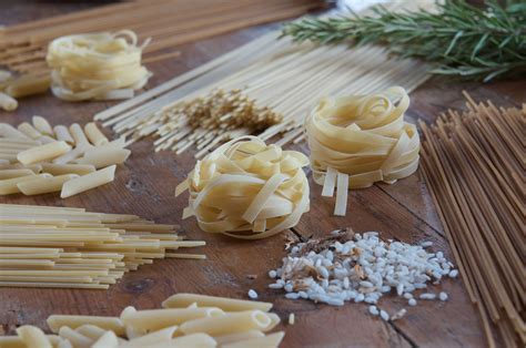 Variedad de pastas elaboradas con sémola de trigo duro