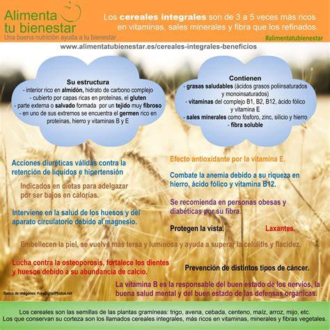 Infografía: Beneficios de los cereales integrales para bebés