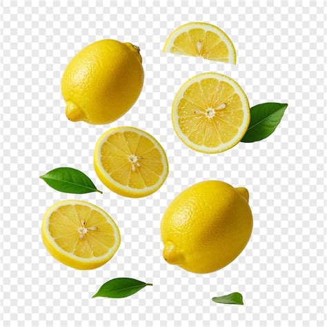 Limones frescos en rodajas