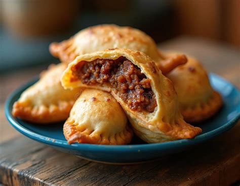 Empanada cortada en porciones mostrando el relleno de congrio